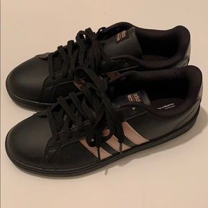 Adidas cloudfoam black and rose gold